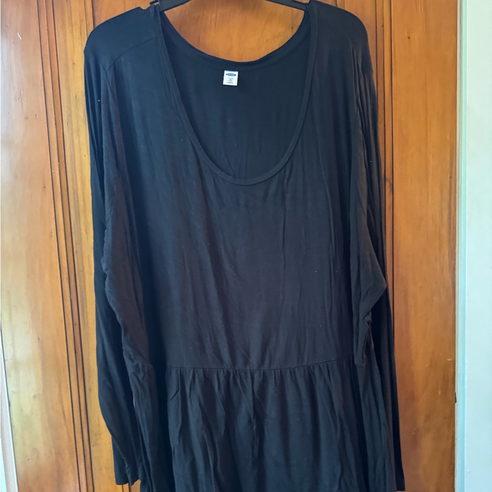 Black babydoll top